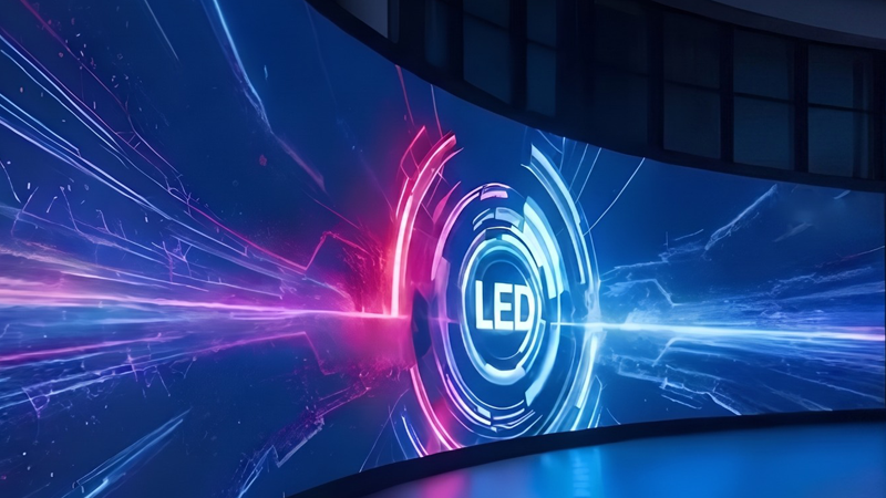 Large LED presentation screen installed and managed by Design Master Events