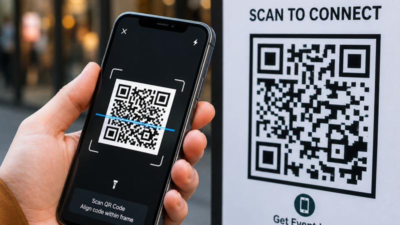 Live Q and A via QR code